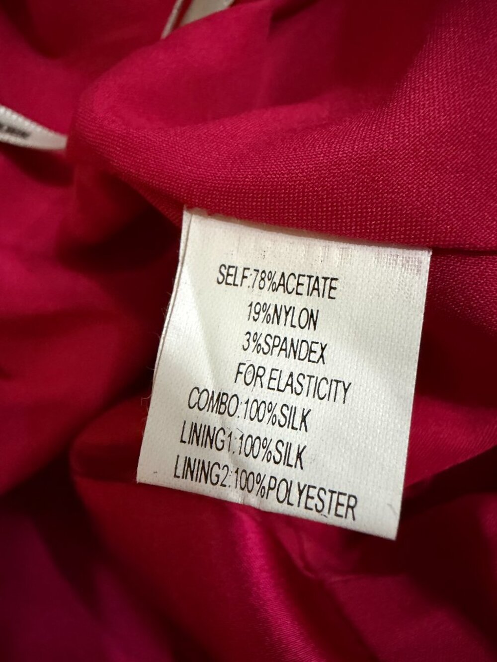 Kay Unger New York Pink Silk Blend Sheath Dress Belted Cap Sleeve Size 4 - Picture 5 of 6